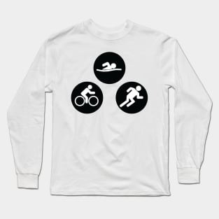 Swim Bike Run Long Sleeve T-Shirt